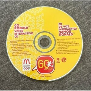 Go Ronald McDonald Voice Interactive CD ROM Game by McDonald's 2006